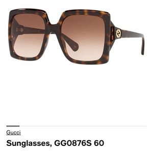 Womens Gucci sunglasses GG0876S 60. Oversized, Tortoise/brown Havana
